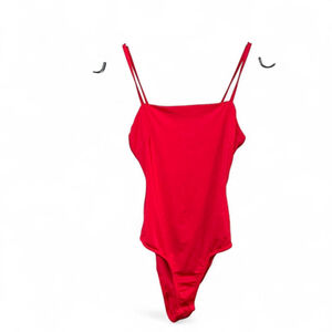 Red Polly Tie-Back Bodysuit – Size 6